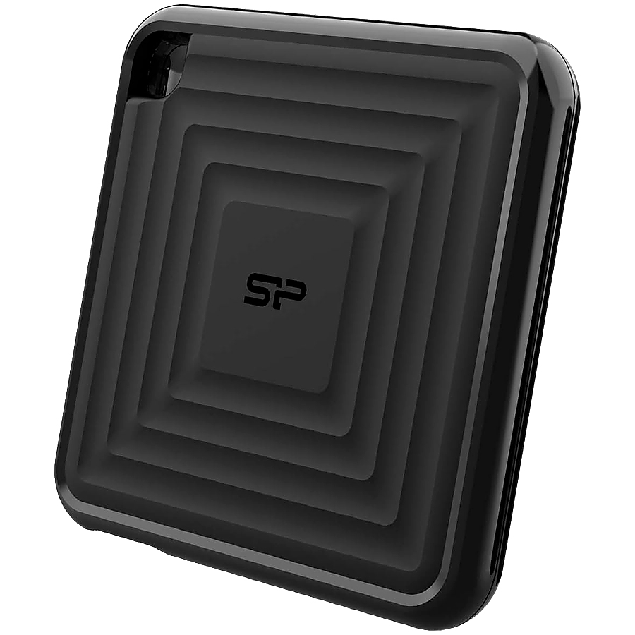 Silicon Power PC60 512GB Portable SSD SATAIII USB 3.2 Gen2 (Type-C) Portable SSD, R/W: up to 540MB/s; 500MB/s, Black