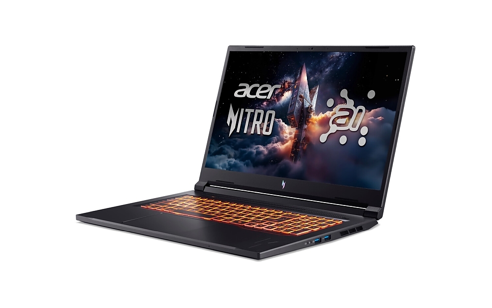 Acer Nitro V17, NG-ANV17-41-R14D, AMD Ryzen R7 260 ( up to 5.1GHz, 16MB), 17.3" FHD(1920x1080)IPS 144Hz, 1*16GB DDR5 (1 slot free), 1024GB PCIe NVMe SSD, NVIDIA GeForce RTX 4050 6GB GDDR6, Wi-Fi AX, BT, Win 11 Home, Black