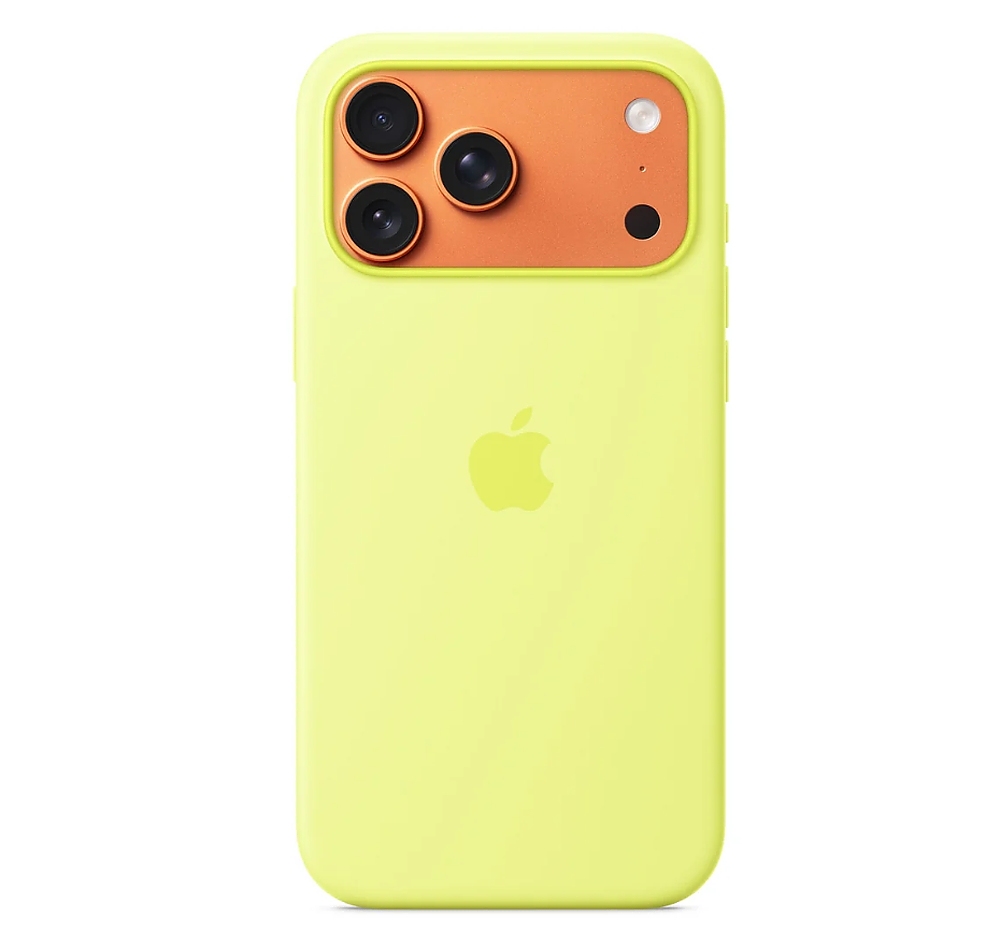 Apple iPhone 17 Pro Max Silicone Case with MagSafe &ndash; Neon Yellow