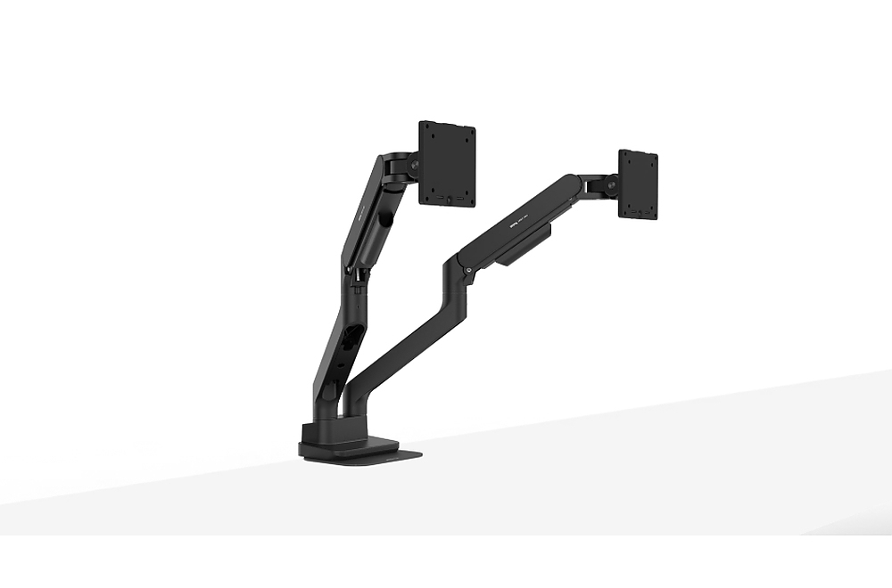 BenQ DUAL MONITOR ARM, BenQ Dual Ergo Arm BDH01, UNIVERSAL DESKTOP DEVICE BDH01 BLACK, Fits screens up to 35 inches, VESA compatibility for 75x75mm and 100x100mm patterns, Weight Capacity (per screen) 2 to 20kg