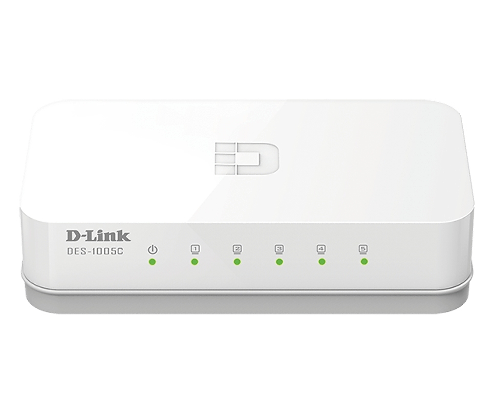 D-Link 5-Port Fast Ethernet Unmanaged Desktop Switch