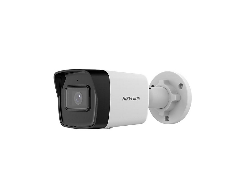 HikVision 2 MP Fixed Bullet Network Camera, 2.8 mm, F1.6, IR up to 40m, H.265+, IP67, built-in microphone, built-in memory card slot (up to 256GB), 12Vdc/PoE 6.5W
