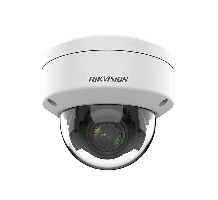 HikVision 4 MP MD 2.0 Varifocal Dome Network Camera, 2.7 to 13.5 mm, F1.6, IR up to 40m, H.265+, IP67, built-in memory card slot (up to 512 GB), 12Vdc/PoE 12W