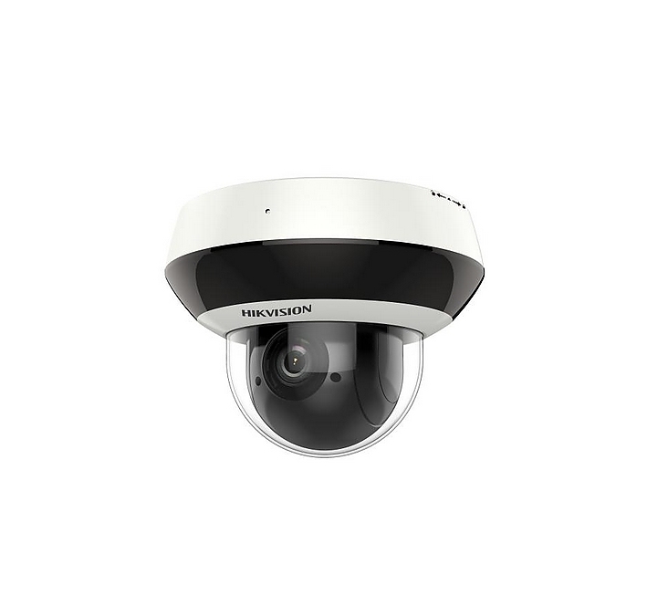 HikVision 4 MP 4X Outdoor IR Wi-Fi Mini Dome PTZ Network Camera, 2.8 to 12 mm, F1.5, IR up to 20m, H.265+, IP66, IK10, 120 dB WDR, built-in microphone, built-in memory card slot (up to 256 GB), 12Vdc/PoE/11.2W
