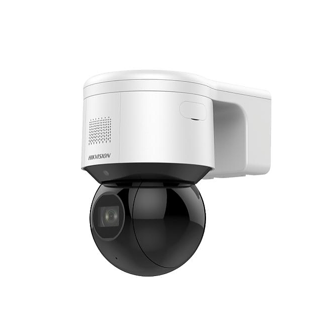 HikVision 4 MP 4x Zoom IR Wi-Fi Mini PT Dome Network Camera, 2.8 to 12 mm, F1.5, IR up to 50m, white light distance: up to 6 m, H.265+, IP66, 120 dB WDR, built-in microphone, built-in speaker, built-in memory card slot (up to 256 GB), 12Vdc/PoE/16W