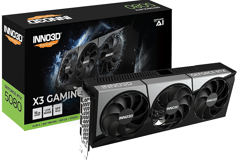 Inno3D GeForce RTX 5080 16GB GDDR7 X3 OC Gaming
