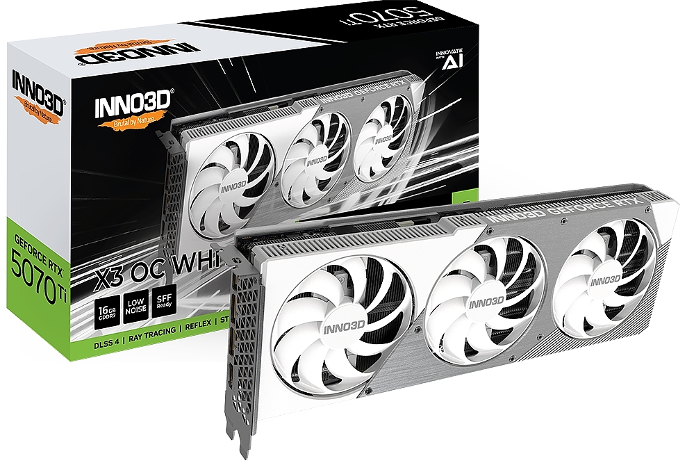 Inno3D GeForce RTX 5070 Ti 16GB GDDR7 X3 OC White