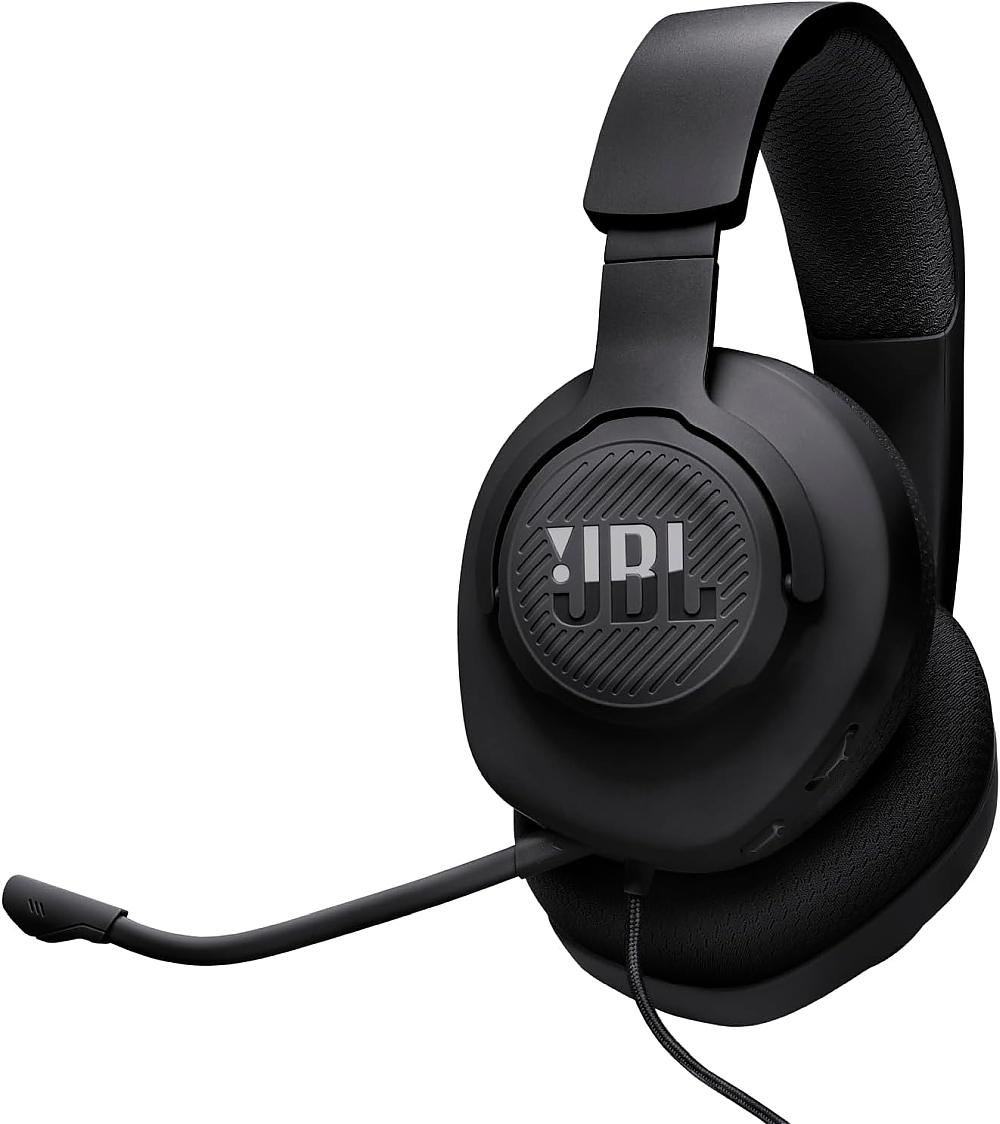 JBL QUANTUM 100M2 BLK Wired over-ear gaming headset with detachable mic and mute option