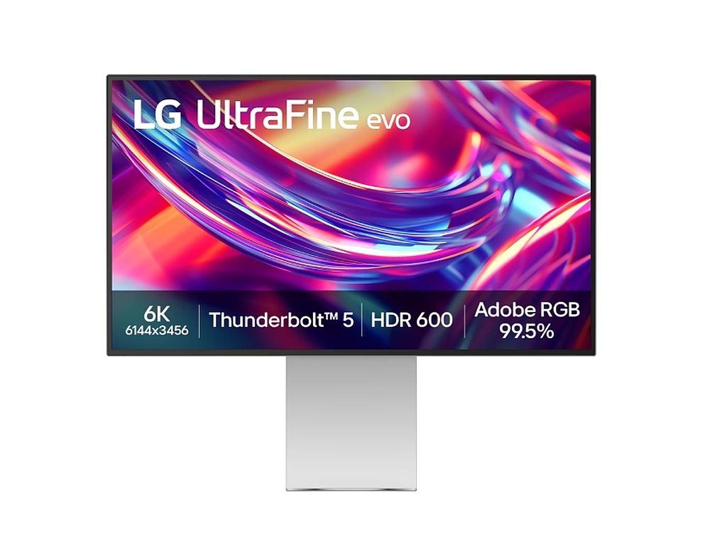 LG 32U990A-S, 31.5" UltraFine EVO 6K Nano IPS, 5ms, 450 cd/m2, 2000:1, 6K (6144 x 3456), HDR 600, Adobe 99.5% , PD 96W, USB, HDMI 2.1, Thunderbolt 5x2, DP, Speaker 5Wx2, PIP, PBP, LG Switch, Reader Mode, Tilt/Height/Pivot/, Black