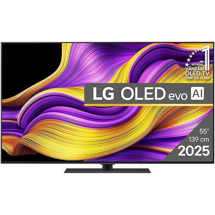 LG OLED55G53LS, 55" UHD OLED evo, 4K (3840 x 2160), DVB-C/T2/S2, Full Cinema Screnn, Alpha 11 AI 4K, 120Hz Native (VRR 144Hz), ThinQ AI, HDR10, VRR, NVIDIA G-SYNC, AMD FreeSync, Dolby Vision, Dolby Atmos, Wi-Fi 6, Bluetooth, HDMI, USB, Airplay 2, IC slot