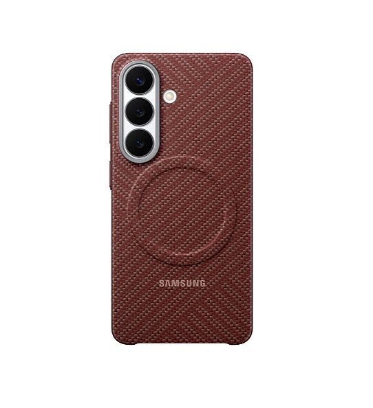 Samsung S26 Carbon Magnet Case Coral Red