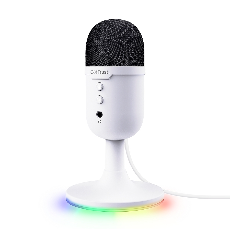 TRUST GXT234W Yunix, USB Microphone, White