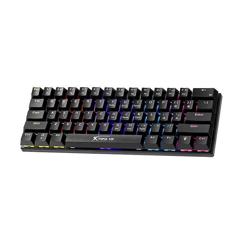 Xtrike ME геймърска механична клавиатура Gaming Mechanical keyboard 61 keys TKL - GK-916 - (English US)