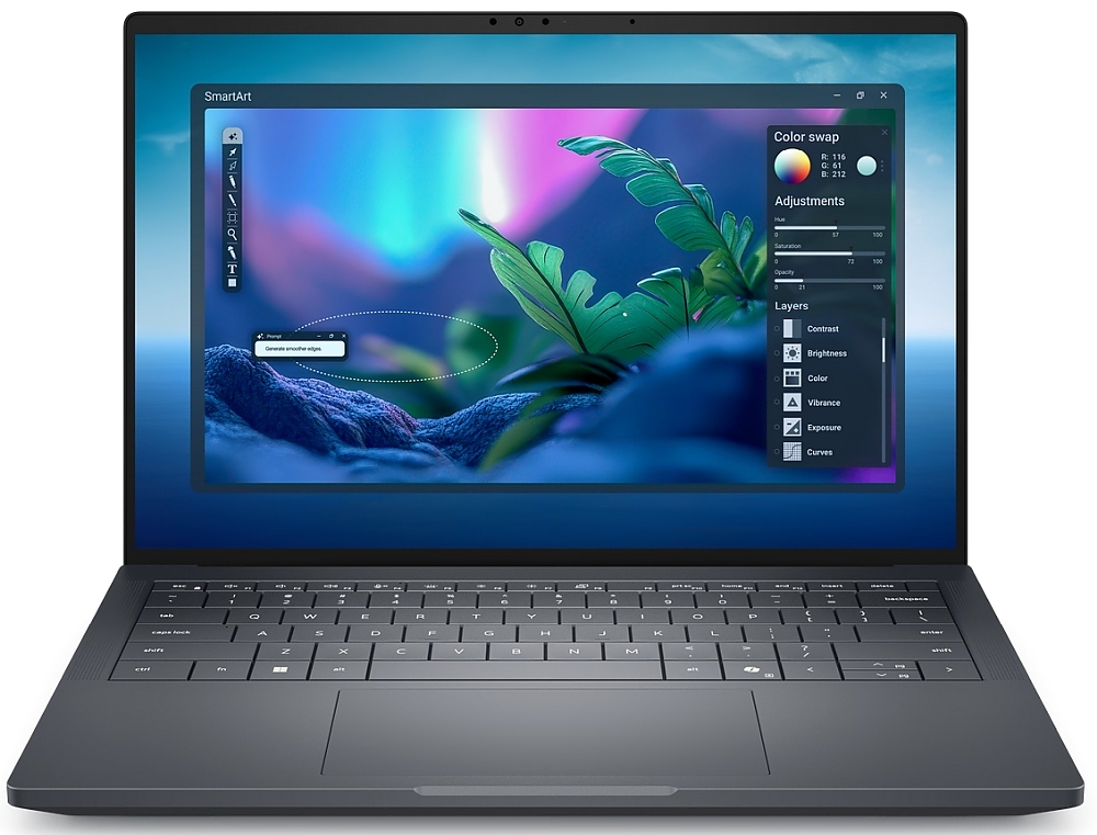 Dell Pro Max 14 Premium MA14250, Intel Ultra 7 265H, vPro (13 TOPS NPU, 16cores, up to 5.30 GHz), 14", FHD+ 1920 x 1200, 400 Nit, AG, 32GB LPDDR5x 8400 MT/s, 1TB TLC, NVIDIA RTX PRO 2000 Blackwell 8GB GDDR7, 8MP HDR + IR UPD Cam, Wi-Fi 7, FPR, Backl