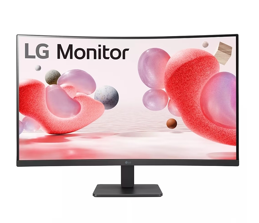 LG 32MR50C-B, 31.5" VA, Curved Display, 5ms (GtG at Faster), 100Hz, 3000:1,  Dynamic Action Sync, 250 cd/m2, Full HD 1920x1080, sRGB 99%, AMD FreeSync, Flicker Safe, Reader Mode, D-Sub, HDMI, Headphone Out, Tilt, Black
