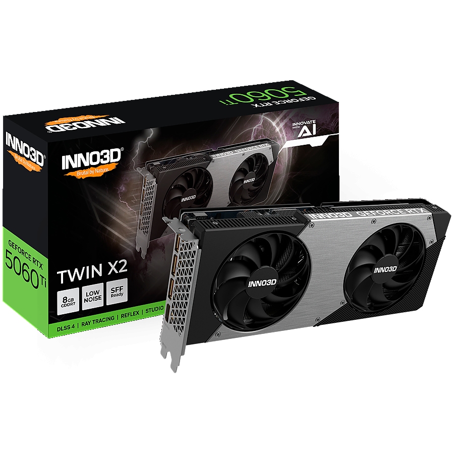 INNO3D GeForce RTX 5060 Ti Twin X2 8GB GDDR7 128-bit 1x HDMI 3x DP