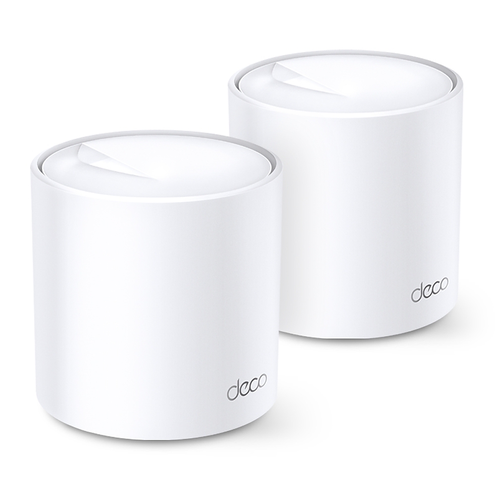 Безжичен рутер TP-LINK Deco X20(2-pack), AX1800, 2xGbE, MU-MIMO, Wi-Fi 6