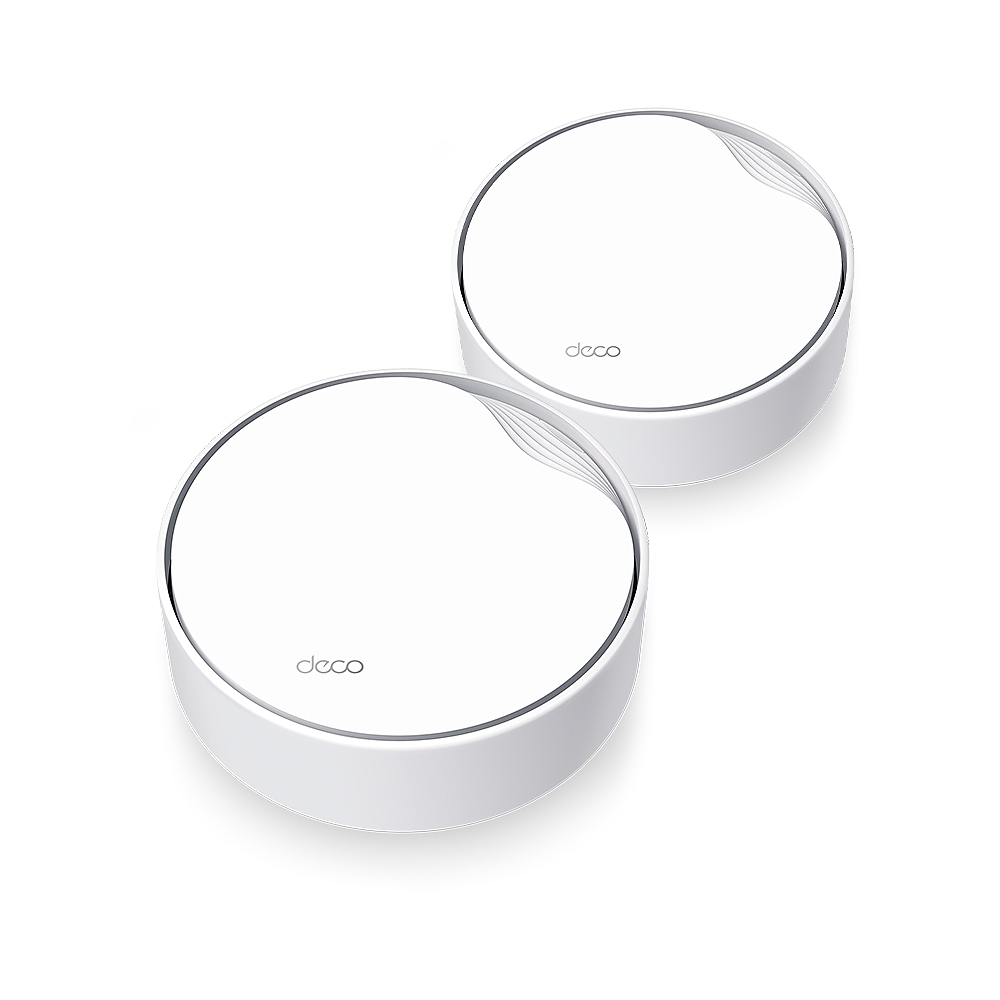 Безжичен рутер TP-LINK Deco X50-PoE(2-pack), AX3000, 1xGbE, 1x2.5GbE,WiFi6,PoE