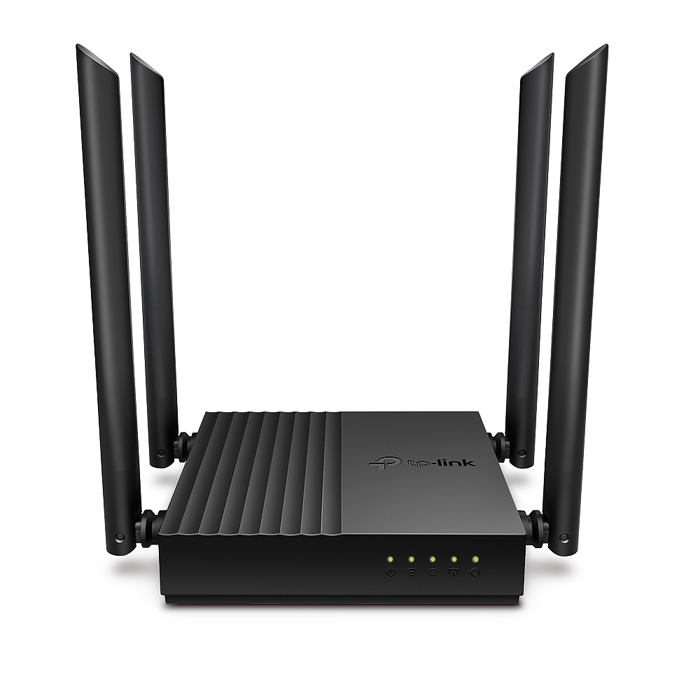 Безжичен рутер TP-LINK Archer C64, AC1200, 5xGbE, 4x ант., MU-MIMO, Wi-Fi 5