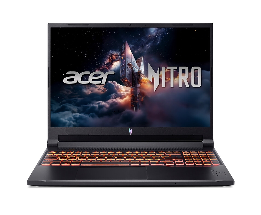 Acer Nitro V16, Intel  Core 9 270H(14C/20T, up to 5.80 GHz, 24MB),16" WQXGA (2560X1600) IPS 180Hz, 16GB, 1000GB SSD, RTX 5070 8GB GDDR7 , WiFi 6, BT.5.2, HD Cam, Micro SD card, KB Backlit, Linux , Black+Acer 15.6" Nitro Gaming Backpack Black/Red