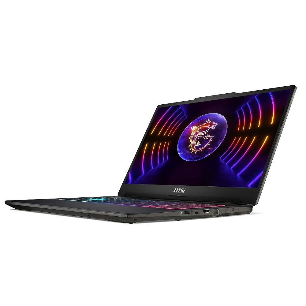 MSI Cyborg 15 A13VEK, i7-13620H (10C/16T, up to 4.90GHz, 24 MB), GeForce RTX 4050 6GB GDDR6, 15.6" FHD (1920x1080), 144Hz, IPS-Level, 16GB DDR5 5200MHz, 512GB PCIe Gen4x4 SSD, WiFi 6E, BT 5.3, 4 Zone RGB Kbd, NO OS, 53.5Whr, 1.98kg