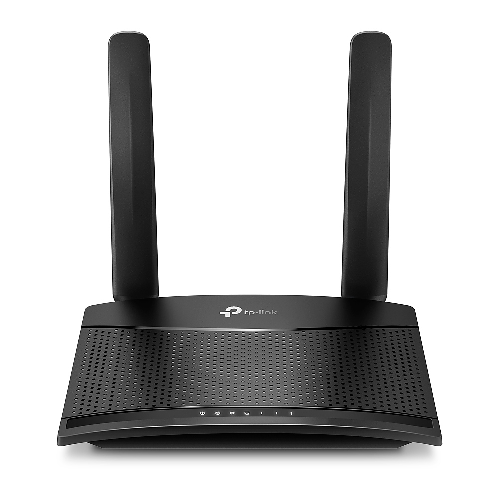 Безжичен рутер TP-LINK TL-MR100, N300, 4G LTE, 2 вътрешни WiFi антени, настолен