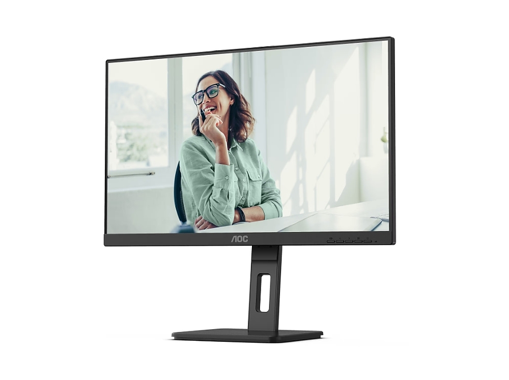AOC Q27P3CV, 27" IPS WLED, 2560x1440@100Hz, 4ms GtG, 350cd m/2, 1000:1, DCR 50M:1, Adaptive Sync, FlickerFree,Low Blue Light, 2Wx2, Tilt, Height Adjust, Pivot, Swivel, 2xHDMI, DP, USB hub, RJ45
