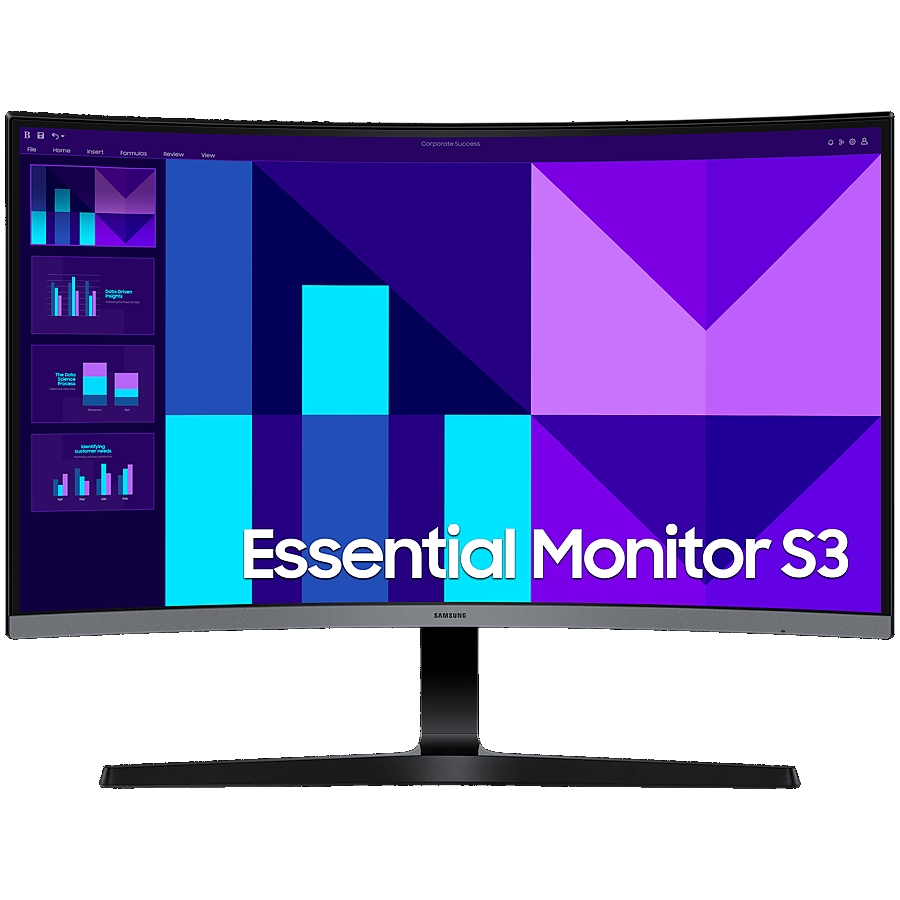 Monitor LED Samsung LS27D392GAUXEN S39GD, 27'' FHD CURVED 16:9 (1920x1080) VA 100Hz, 250 cd/2, 4000:1, 4ms, 178/178, Built-in Speakers, 1xHDMI, 1xVGA, Eye Saver Mode, VESA 100x100, 2Y