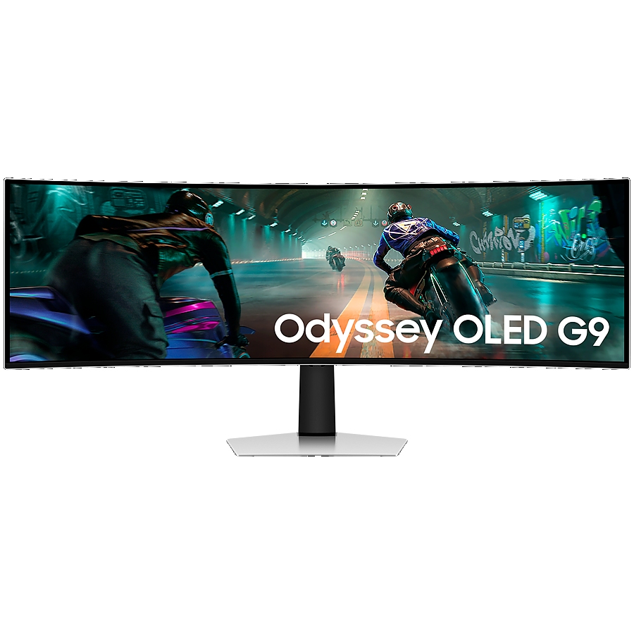 Monitor LED Samsung LS49DG910SUXEN Odyssey G91SD, 49" DQHD Curved 1800R 32:9 (5120x1440) QD-OLED 144z, 250 cd/m2, 1m:1, DisplayHDR True Black 400, 0.03ms(GTG), 178/178, FS PP, 1xDP 1xHDMI, Tilt/HeightAdj, Remote, VESA 100x100, 2Y