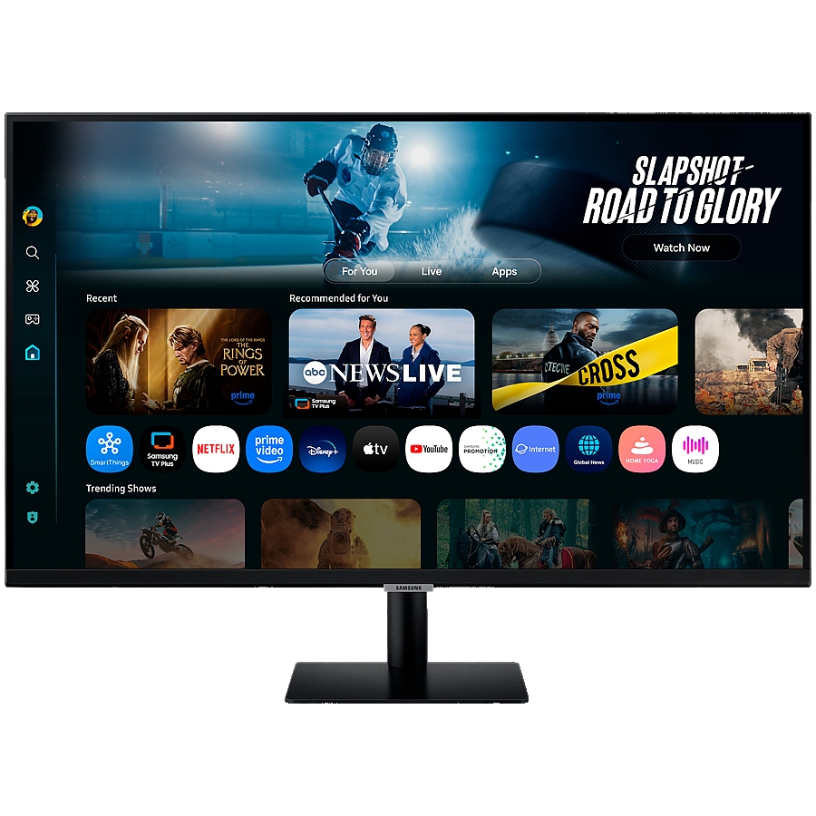 Monitor LED Samsung Smart M7 LS32FM700UUXDU 32", 3840x2160, 4K UHD, 60Hz, VA, HDR10, 16:9, 3000:1, 300 cd/m2, 4ms, 178/178, USB-C (65W), HDMI, 2xUSB-A, Smart TV Apps, Tizen OS, Flicker-free, Tilt, Height Adjust, 2Y warranty