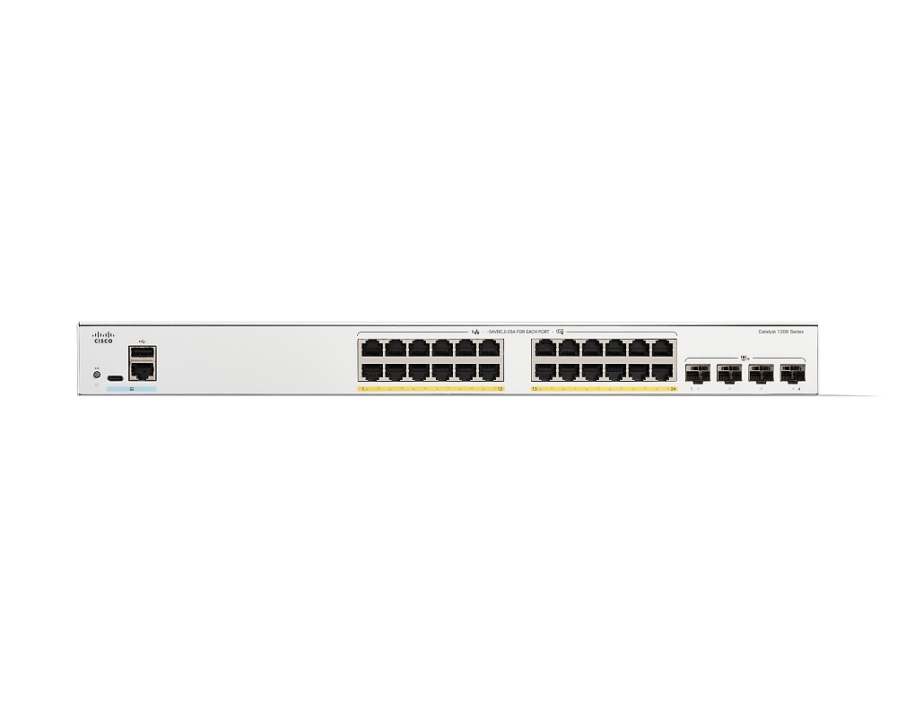 Cisco Catalyst 1200 24-port GE, PoE, 4x10G SFP+