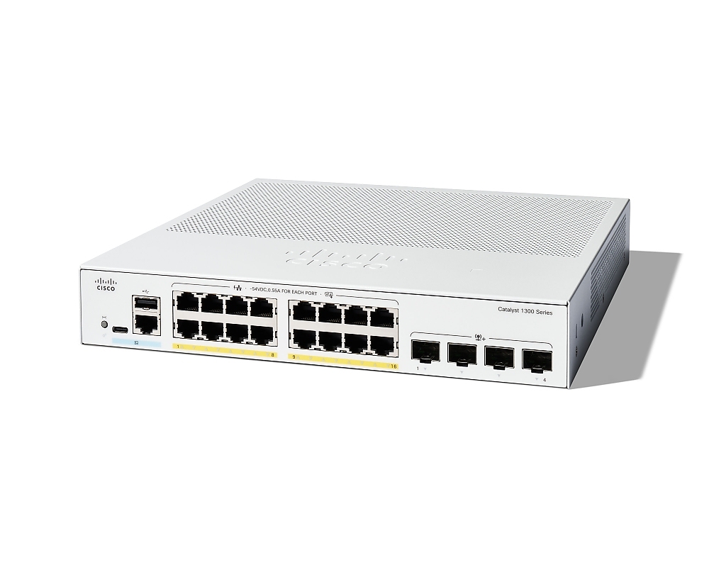 Cisco Catalyst 1300 16-port GE, PoE, 4x10G SFP+