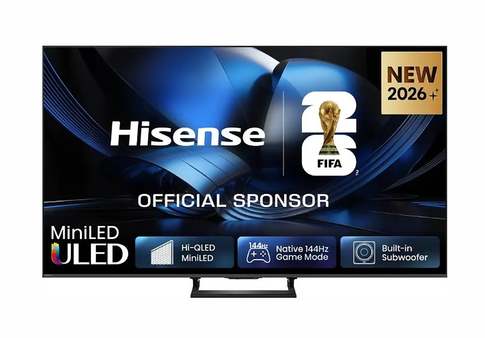 Hisense 50" U7SE, 4K Ultra HD 3840x2160, ULED, FALD, Quantum Dot, 144Hz, IPS, HDR 10+, HLG, Dolby Vision IQ, Dolby Atmos, Smart TV, WiFi 5GHz, WiFi Direct, BT, Anyview Cast, 4xHDMI, 2xUSB, LAN, CI+, DVB-T2/C/S2, Black