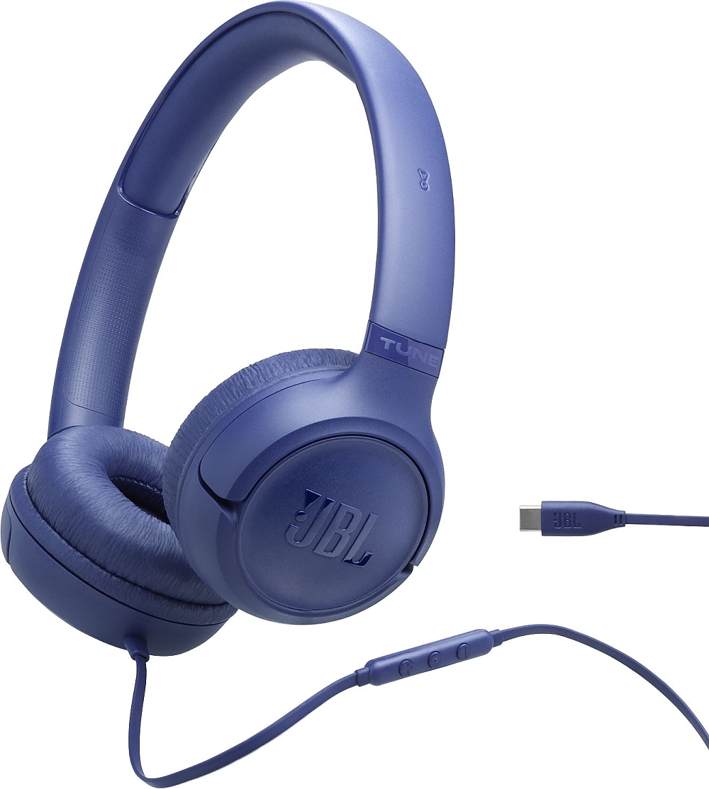 JBL TUNE 530C BLU USB-C Wired on-ear headphones