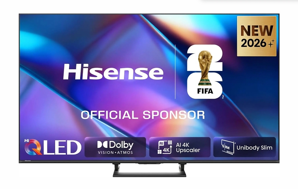 Hisense 55"A7S, 4K Ultra HD 3840x2160, Quantum Dot, Light Sensor,HDR 10+, HLG, Dolby Vision, Dolby Atmos, Smart TV, Voice Control,2x10 W + 20 W ,WiFi 5GHz, WiFi Direct, BT, Anyview Cast, 3xHDMI, 2xUSB, LAN, DVB-T2/C/S2, Black