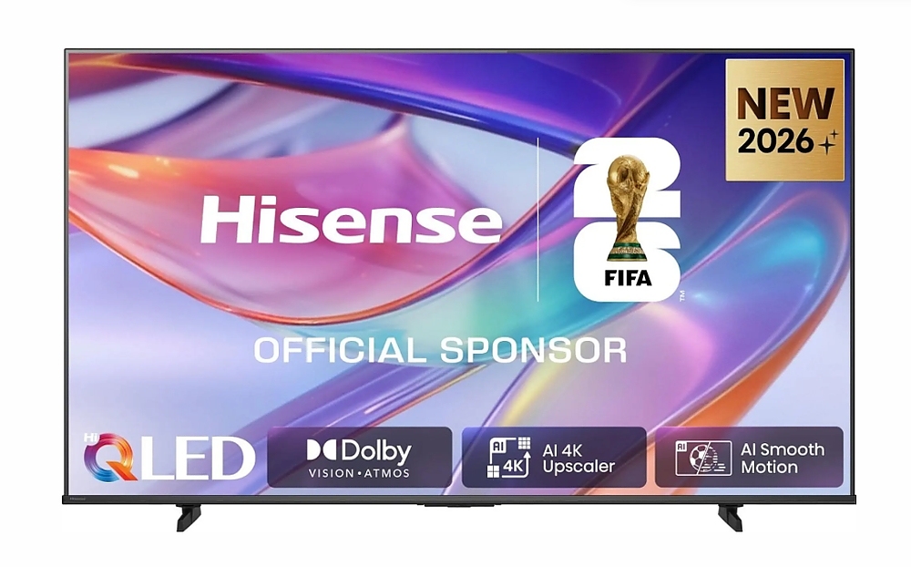 Hisense 55" E7S, 4K Ultra HD 3840x2160, QLED, Quantum Dot, HDR 10+, HLG, Dolby Vision, DTS Virtual X, Smart TV, WiFi, Light Sensor, BT, Anyview Cast, 3xHDMI, 2xUSB, LAN, CI+, DVB-T2/C/S2, Black
