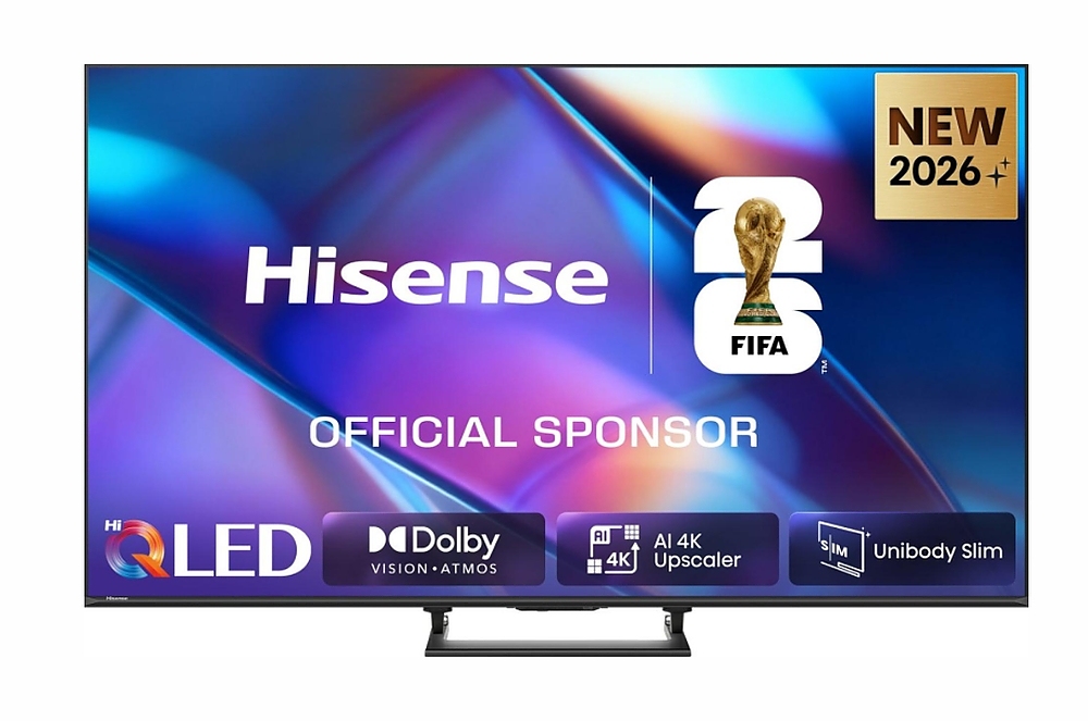 Hisense 65" A7S, 4K Ultra HD 3840x2160, QLED, HDR 10+, HLG, Dolby Vision, Dolby Atmos, Smart TV, Light Sensor, WiFi Direct, BT, Anyview Cast, 3xHDMI, 2xUSB, LAN, CI+, DVB-T2/C/S2, Black