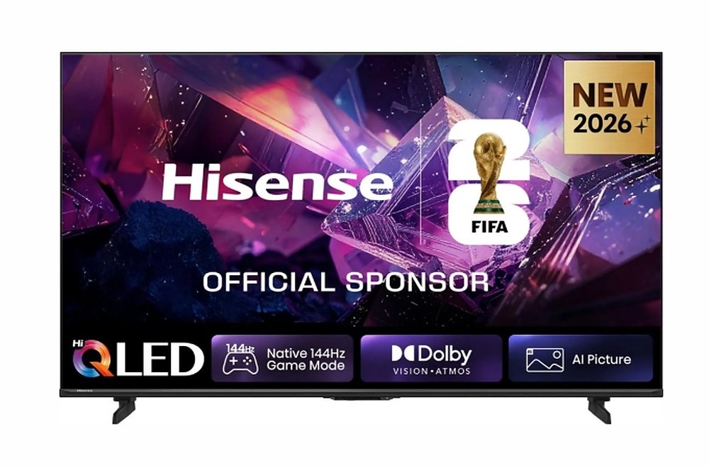 Hisense 75" E7S Pro, 4K Ultra HD 3840x2160, QLED, Quantum Dot, 144Hz, HDR 10+ adaptive, HLG, Dolby Vision, Hi-Concerto,Dolby Vision Atmos, Smart TV, WiFi 5GHz, WiFi Direct,Light Sensor, BT, Anyview Cast, 4xHDMI, 2xUSB, LAN, CI+, DVB-T2/C/S2, Black