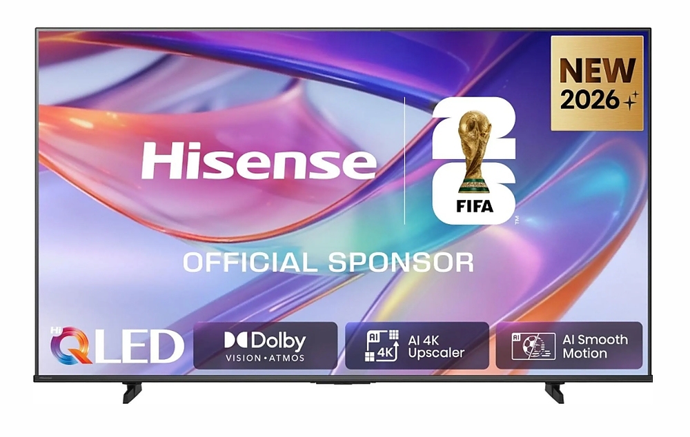 Hisense 75" E7S, 4K Ultra HD 3840x2160, QLED, Quantum Dot, HDR 10+, HLG, Dolby Vision, DTS Virtual X, Smart TV, Light Sensor, WiFi Direct, BT, Anyview Cast, 3xHDMI, 2xUSB, LAN, CI+, DVB-T2/C/S2, Black