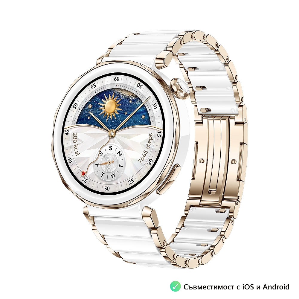 Huawei Watch GT5 Pro Jana-B29C, 1.32" Amoled 466x466, PPI 352, BT5.2, BLE/BR/EDR, 323mAh, 40-meter free diving, HUAWEI TruSense System, ECG analysis, Battery life up to 7 days, Compatible with iOS and Android devices, Ceramic + Huawei FreeBuds SE 3