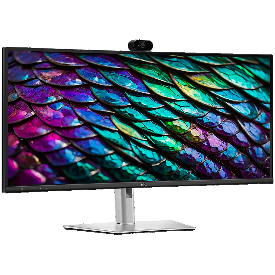 Monitor DELL P3426WEB Curved (3800R) 34", 3440x1440 WQHD 100Hz, IPS Antiglare, 21:9, 1500:1, 350 cd/m2, 8ms/5ms, 178/178, DP, HDMI, 2xUSB-C (90W+15W), USB-B, 3xUSB-A, RJ-45, Speakers, Cam + Mic, Tilt, Swivel, Slant, Height Adjust, 3Y