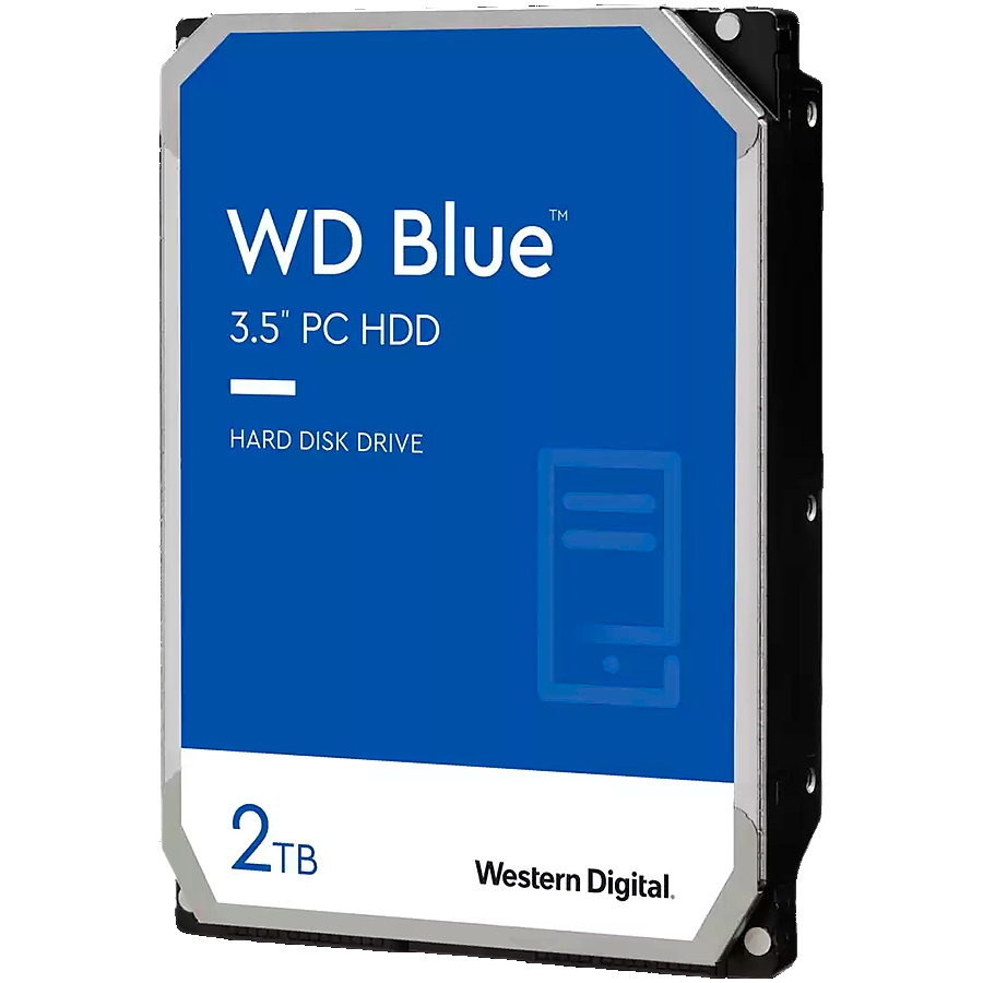 HDD Desktop WD Blue (3.5'', 2TB, 256MB, 7200 RPM, SATA 6 Gb/s)