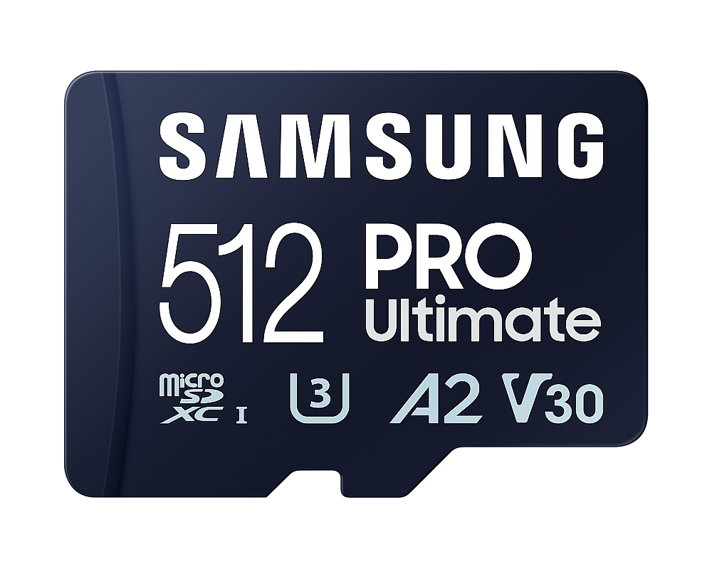 Samsung 512GB micro SD Card PRO Ultimate with USB Reader , UHS-I, Read 200MB/s - Write 130MB/s, U3, V30, A2