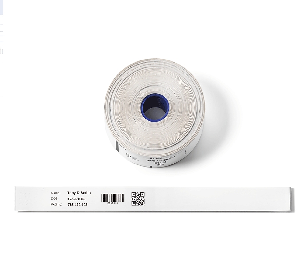 Brother Wristband Adult Adhesive 279mmx25mm (PK OF 5)