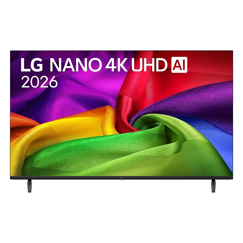 LG 50NU800B3LC, 50" 4K HDR UHD, 3840x2160, DVB-T2/C/S2, AI Alpha 7, HDR 10, webOS 26, ThinQ AI, VRR, ALLM, HGiG, WiFi, Clear Voice, 4K Super Upscaling, Bluetooth 5.3, Hdmi e-ARC , CI, LAN, AirPlay2, AI Sound Pro, Google Cast, 2 Pole stand, Black