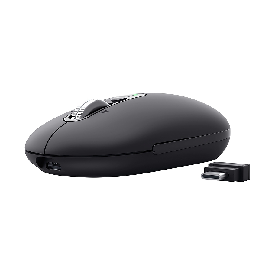 TRUST Seron Slim Multi-Wireless Hyperscroll Mouse Black
