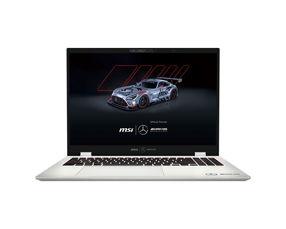 MSI Prestige 16 AI+ Mercedes AMG B2VMG, Intel Core Ultra 9 Processor 288V (8C/8T, 12MB up to 5.1 GHz, Peak TOPS 120), Intel Arc Graphics, 16" 16:10 UHD+ (3840x2400), OLED 100% DCI-P3, 32GB LPDDR5x, 1TB SSD Gen4x4, Wi-Fi 7 , Windows 11 Pro, 1.5 kg