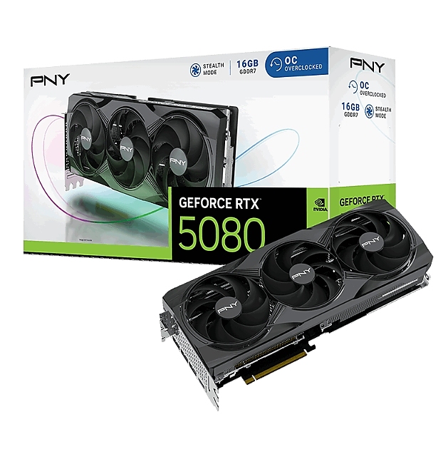 PNY GeForce RTX 5080 16GB Triple Fan OC