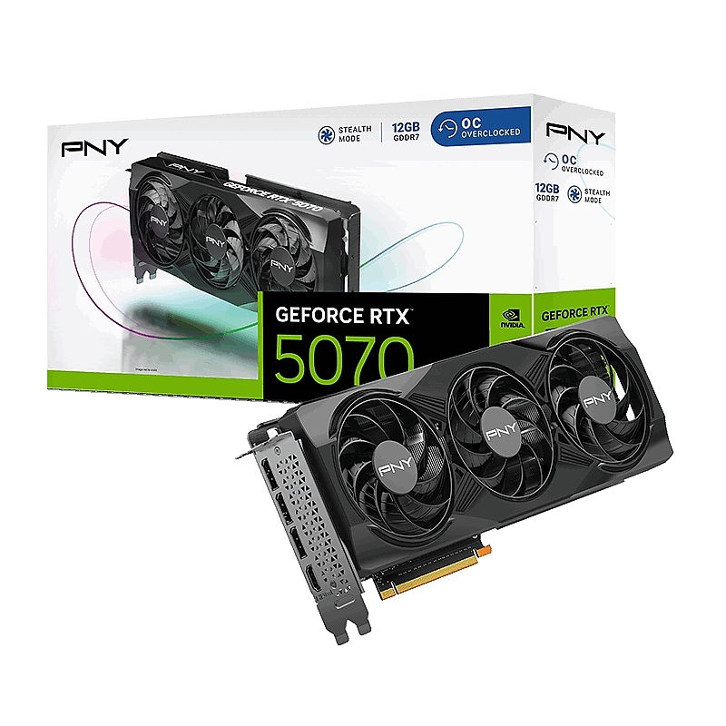 PNY GeForce RTX 5070 12GB GDDR7 OC Triple Fan