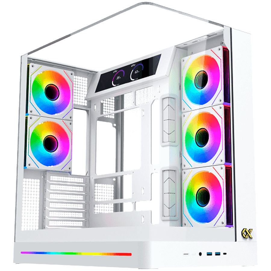 9" LCD Screen Kit - White EN48685 (WH,For Pano II Series White Chassis,Magnetic Bracket,HDMI & USB Cable,Brown Box)